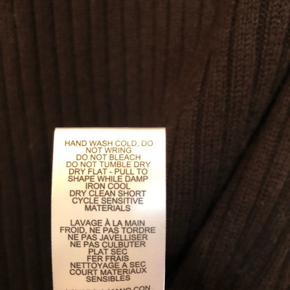 Thakoon Mock Neck Sweater Dress Large Chocolate Brown Wool Rent the Runway - Picture 8 of 10